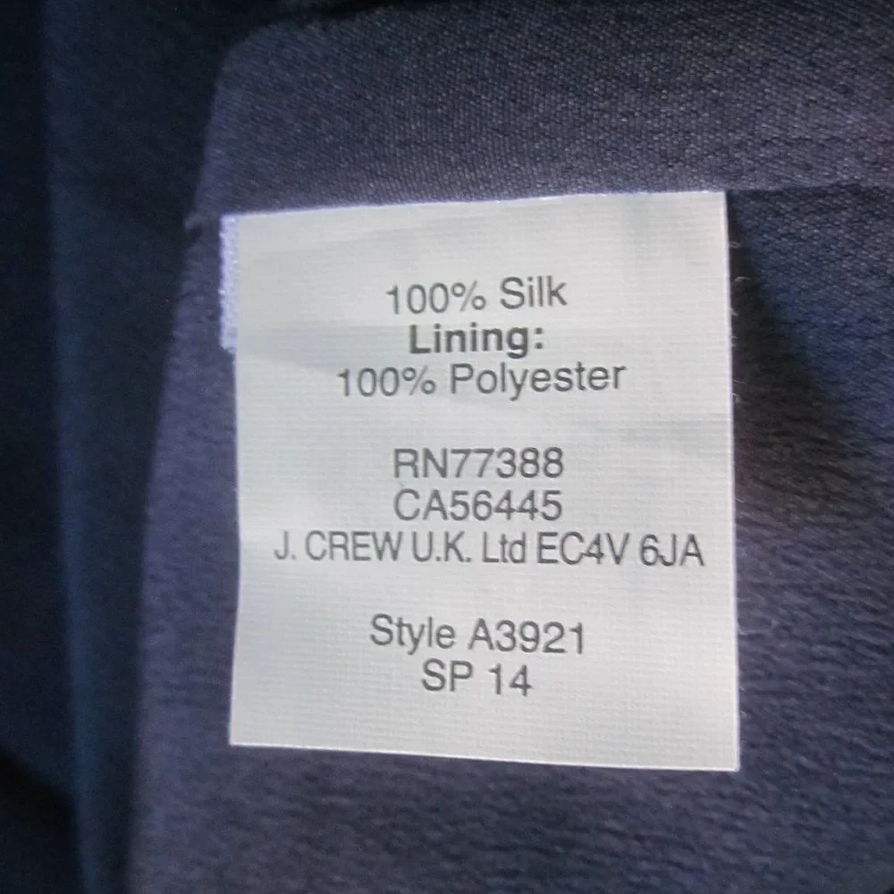 J Crew "Swoop" Silk A-Line Dress Size 6 - Picture 8 of 15